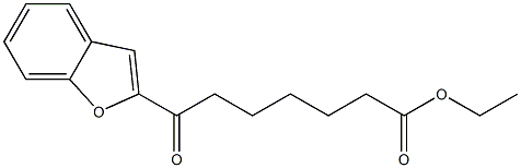 7-(Benzofuran-2-yl)-7-oxoheptanoic acid ethyl ester Struktur