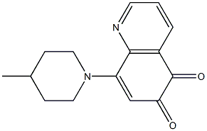 8-(4-Methylpiperidino)quinoline-5,6-dione Struktur