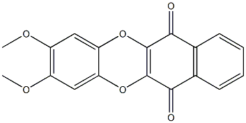 2,3-Dimethoxybenzo[b]naphtho[2,3-e][1,4]dioxin-6,11-dione Struktur