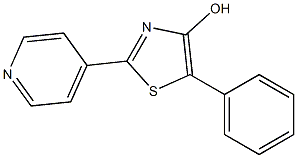 2-(4-Pyridinyl)-5-phenylthiazol-4-ol Struktur