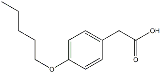 4-Pentyloxybenzeneacetic acid Struktur