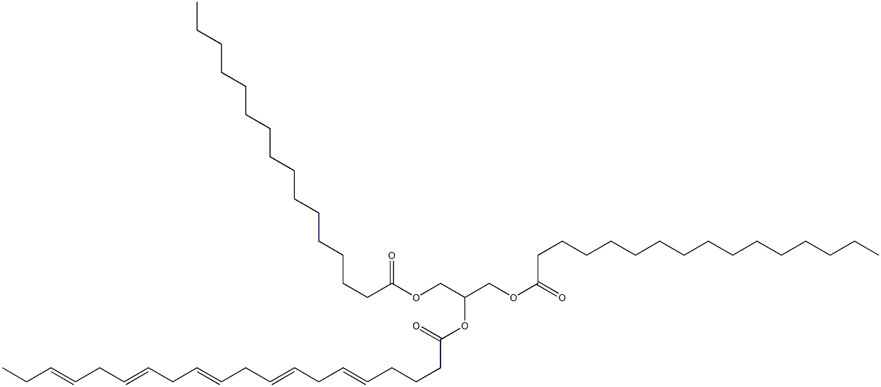 1,2,3-Propanetriol 1,3-dipalmitate 2-(5,8,11,14,17-icosapentaenoate) Struktur