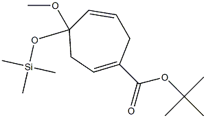 4-Methoxy-4-(trimethylsilyloxy)-1,5-cycloheptadiene-1-carboxylic acid tert-butyl ester Struktur