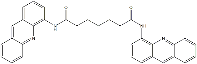 N,N'-Bis(acridin-4-yl)heptanediamide Struktur