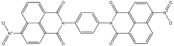 N,N'-(p-Phenylene)bis(4-nitro-1,8-naphthalenedicarboximide) Struktur