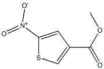 2-Nitro-4-methoxycarbonylthiophene Struktur