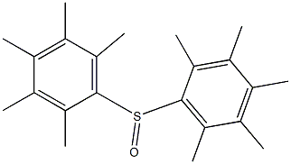 Bis[pentamethylphenyl] sulfoxide Struktur