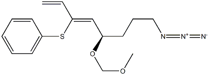 (3Z,5R)-8-Azido-5-methoxymethoxy-3-phenylthio-1,3-octadiene Struktur