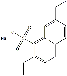 2,7-Diethyl-1-naphthalenesulfonic acid sodium salt Struktur