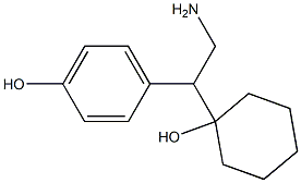 1-[2-Amino-1-(4-hydroxyphenyl)ethyl]cyclohexanol Struktur