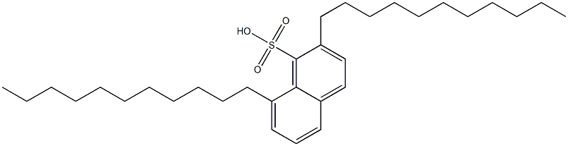 2,8-Diundecyl-1-naphthalenesulfonic acid Struktur