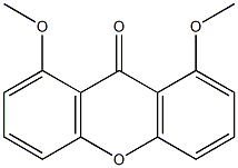 1,8-Dimethoxy-9H-xanthen-9-one Struktur