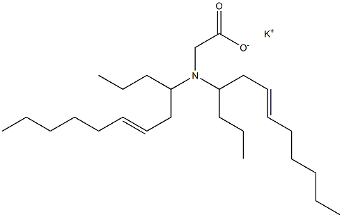 N,N-Di(6-dodecen-4-yl)glycine potassium salt Struktur