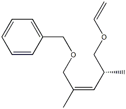 (4R,2Z)-1-Benzyloxy-5-ethenyloxy-2,4-dimethyl-2-pentene Struktur