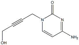 1-(4-Hydroxy-2-butynyl)cytosine Struktur