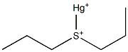 (Dipropylsulfonio)mercury(I) Struktur