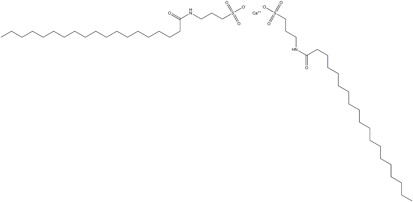 Bis[3-[(1-oxononadecyl)amino]-1-propanesulfonic acid]calcium salt Struktur