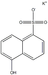 5-Hydroxy-1-naphthalenesulfonic acid potassium salt Struktur