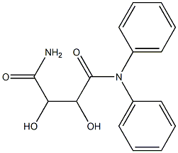 N,N-Diphenyl-2,3-dihydroxybutanediamide Struktur