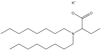 2-(Dioctylamino)butyric acid potassium salt Struktur