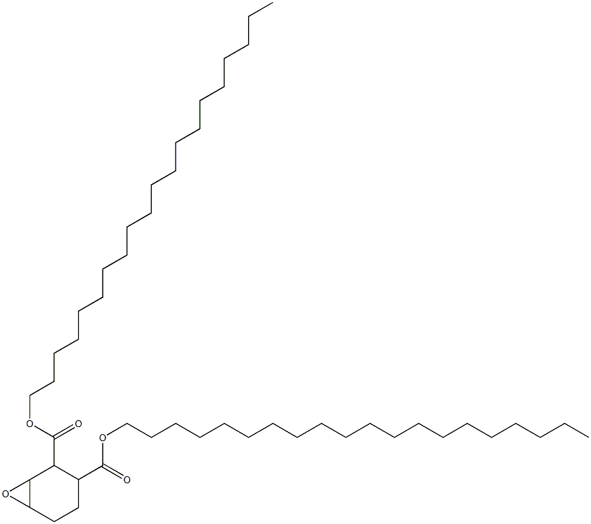 7-Oxabicyclo[4.1.0]heptane-2,3-dicarboxylic acid diicosyl ester Struktur