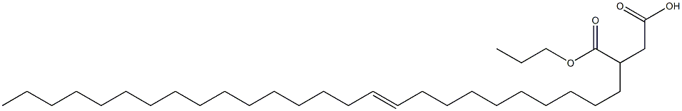 3-(10-Hexacosenyl)succinic acid 1-hydrogen 4-propyl ester Struktur