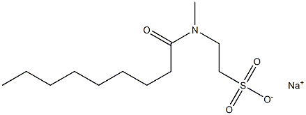 N-Nonanoyl-N-methyltaurine sodium salt Struktur