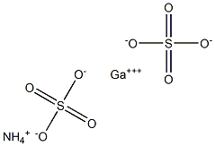 Ammonium gallium sulfate Struktur