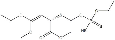 Dithiophosphoric acid O,O-diethyl S-[1,2-bis(methoxycarbonyl)ethylthio]methyl ester Struktur