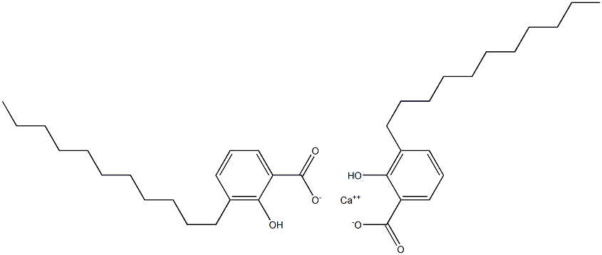 Bis(3-undecyl-2-hydroxybenzoic acid)calcium salt Struktur