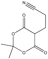 5-(2-Cyanoethyl)-2,2-dimethyl-1,3-dioxane-4,6-dione Struktur