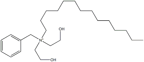 N,N-Bis(2-hydroxyethyl)-N-tetradecylbenzenemethanaminium Struktur