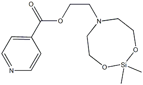 2,2-Dimethyl-1,3-dioxa-6-aza-2-silacyclooctane-6-ethanol isonicotinate Struktur