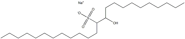 11-Hydroxytetracosane-12-sulfonic acid sodium salt Struktur