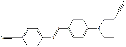 4-[(2-Cyanoethyl)(ethyl)amino]-4'-cyanoazobenzene Struktur