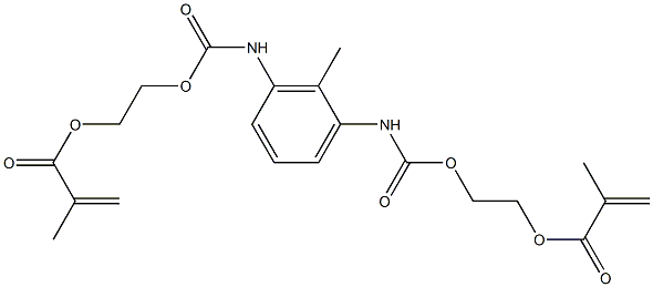 2,6-Bis[(2-methacryloyloxyethoxy)carbonylamino]toluene Struktur