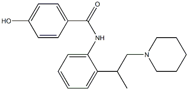 N-[2-(1-Methyl-2-piperidinoethyl)phenyl]-4-hydroxybenzamide Struktur