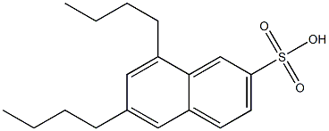 6,8-Dibutyl-2-naphthalenesulfonic acid Struktur