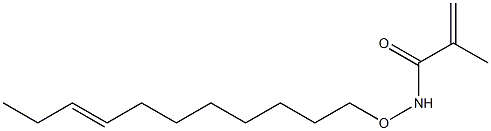 N-(8-Undecenyloxy)methacrylamide Struktur