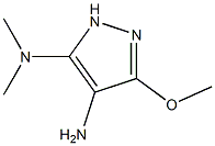 4-Amino-5-dimethylamino-3-methoxy-1H-pyrazole Struktur