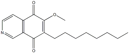 7-Octyl-6-methoxyisoquinoline-5,8-dione Struktur