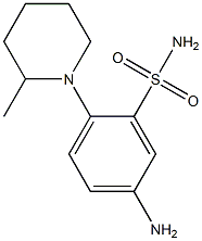 5-Amino-2-(2-methylpiperidin-1-yl)benzenesulfonamide Struktur