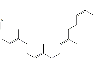 4,8,12,16-Tetramethyl-3,7,11,15-heptadecatetrenenitrile Struktur