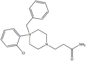 4-Benzyl-N-(2-chlorophenyl)piperazine-1-propanamide Struktur