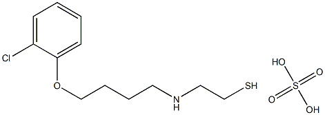 2-[[4-(o-Chlorophenoxy)butyl]amino]ethanethiol sulfate Struktur