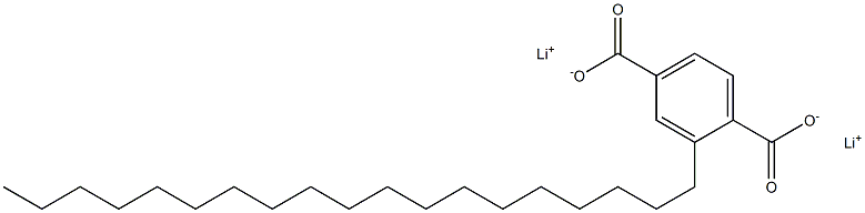 2-Nonadecylterephthalic acid dilithium salt Struktur