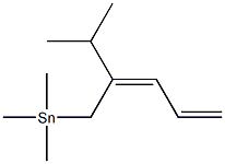 [(2Z)-2-Isopropyl-2,4-pentadienyl]trimethylstannane Struktur