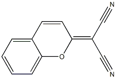 2-(2H-1-Benzopyran-2-ylidene)propanedinitrile Struktur