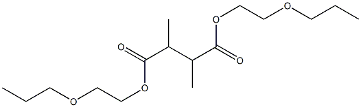 2,3-Dimethylsuccinic acid bis(2-propoxyethyl) ester Struktur