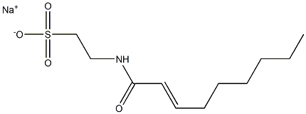 N-(2-Nonenoyl)taurine sodium salt Struktur